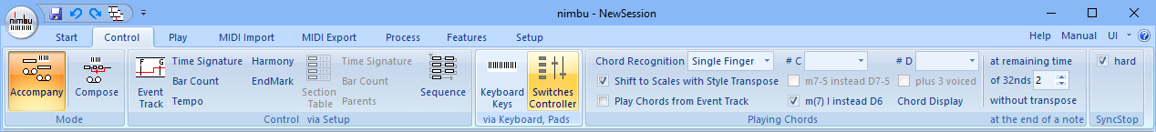 Control Tab
