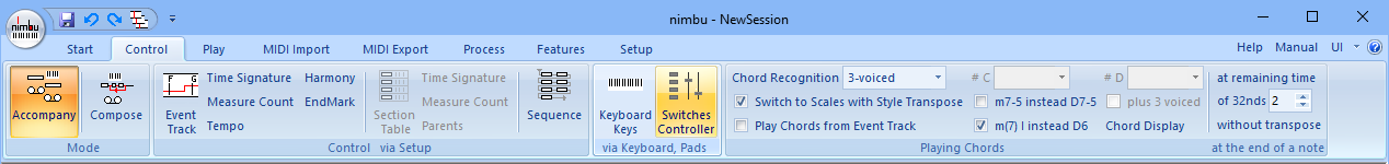 Control Tab