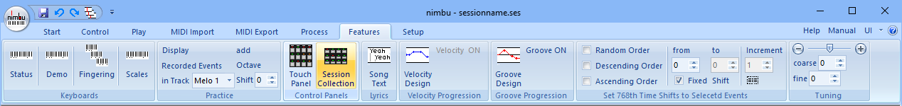 Features Tab