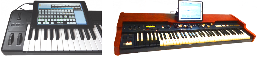 Hammond XK-3 mit Tablet